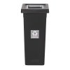 720-05 - Kosz do segregacji FIT BIN 53L czarny ODPADY ZMIESZANE